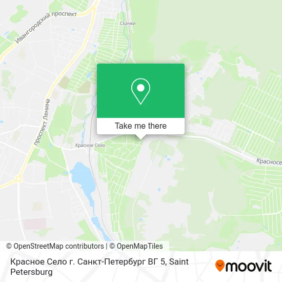Красное Село г. Санкт-Петербург ВГ 5 map