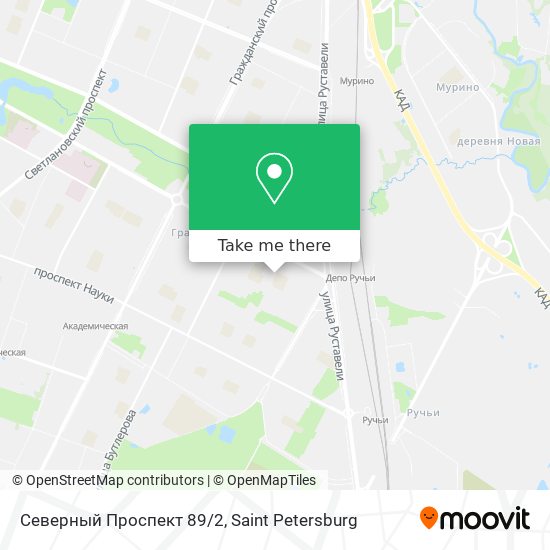 Северный Проспект 89/2 map