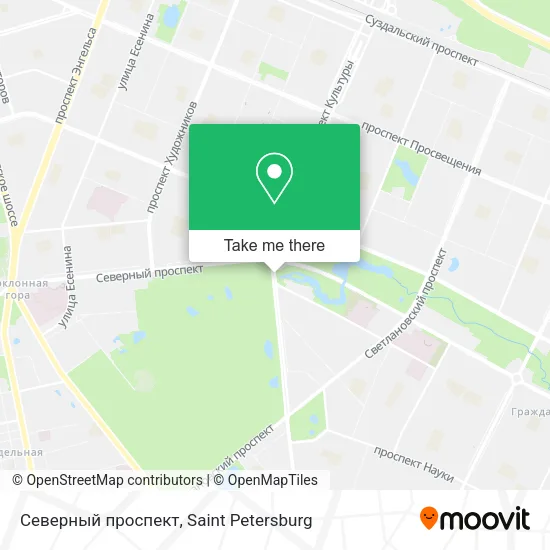 Северный проспект map