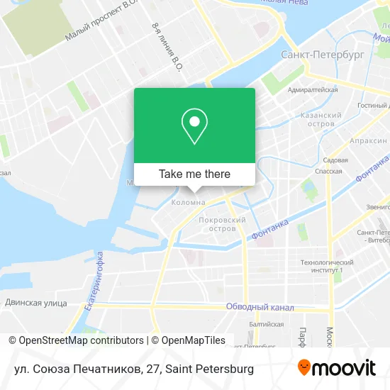 ул. Союза Печатников, 27 map