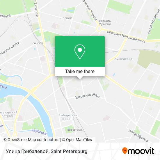 Улица Грибалёвой map