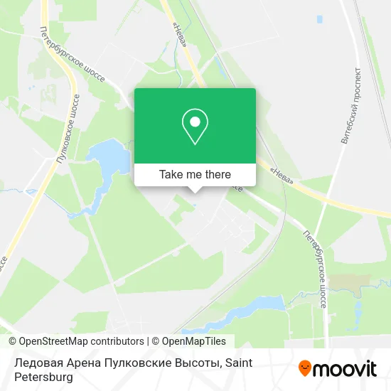 Ледовая Арена Пулковские Высоты map