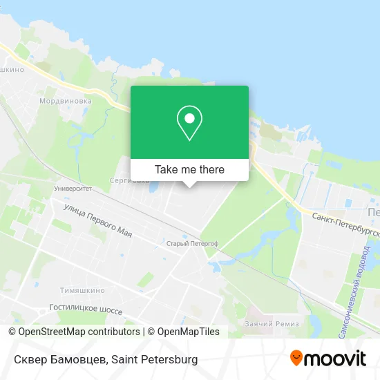 Сквер Бамовцев map