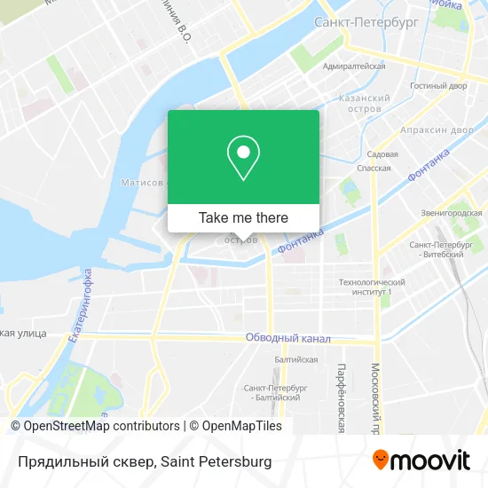 Прядильный сквер map