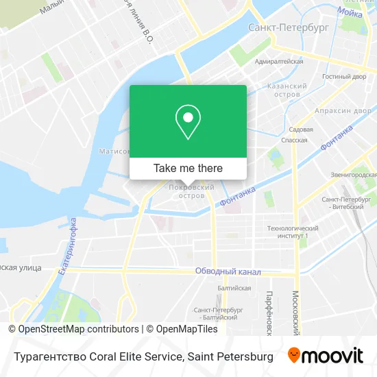 Турагентство Coral Elite Service map