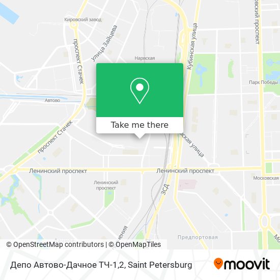 Депо Автово-Дачное ТЧ-1,2 map