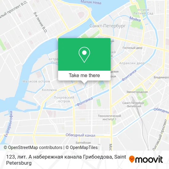 123, лит. А набережная канала Грибоедова map