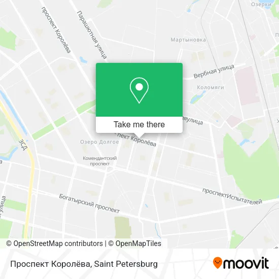 Проспект Королёва map