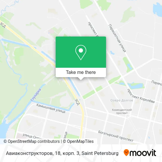Авиаконструкторов, 18, корп. 3 map