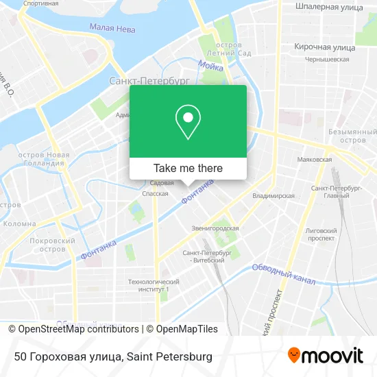 50 Гороховая улица map