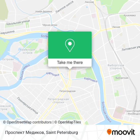 Проспект Медиков map