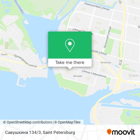 Савушкина 134/3 map
