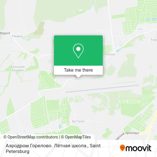 Аэродром Горелово. Лётная школа. map