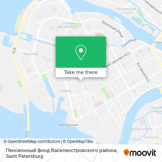 Пенсионный фонд Василеостровского района map