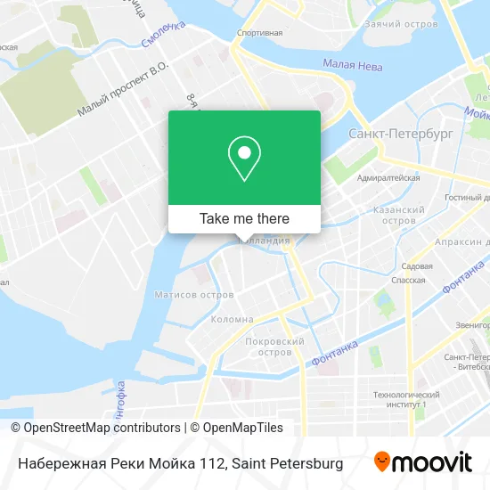 Набережная Реки Мойка 112 map
