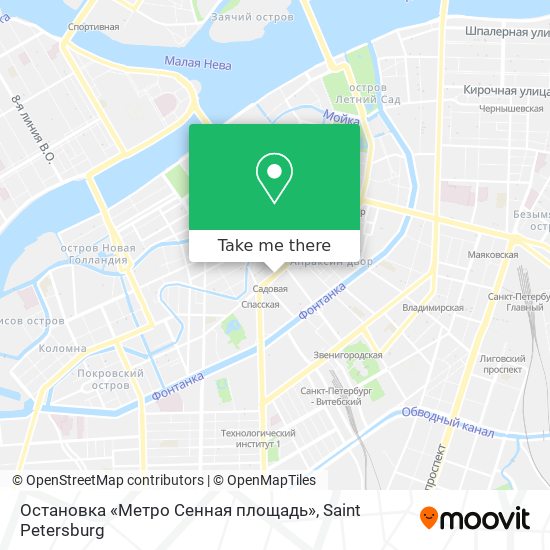 Остановка «Метро Сенная площадь» map