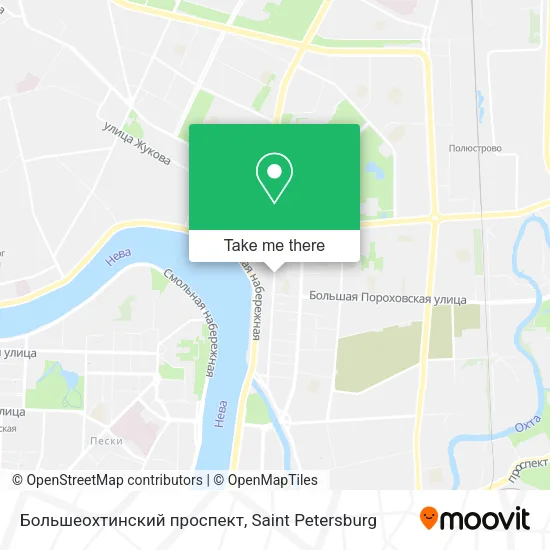 Большеохтинский проспект map