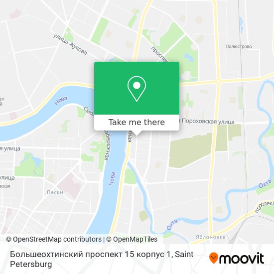 Большеохтинский проспект 15 корпус 1 map