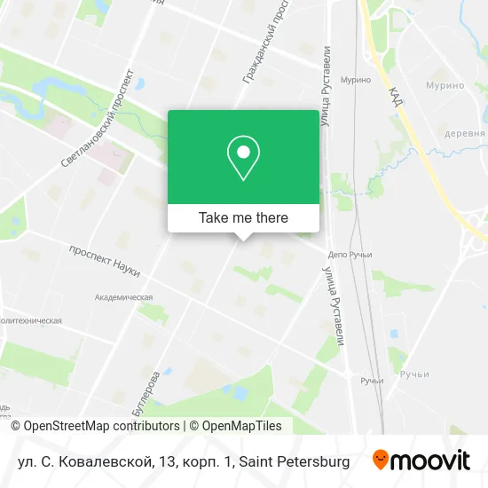 ул. С. Ковалевской, 13, корп. 1 map