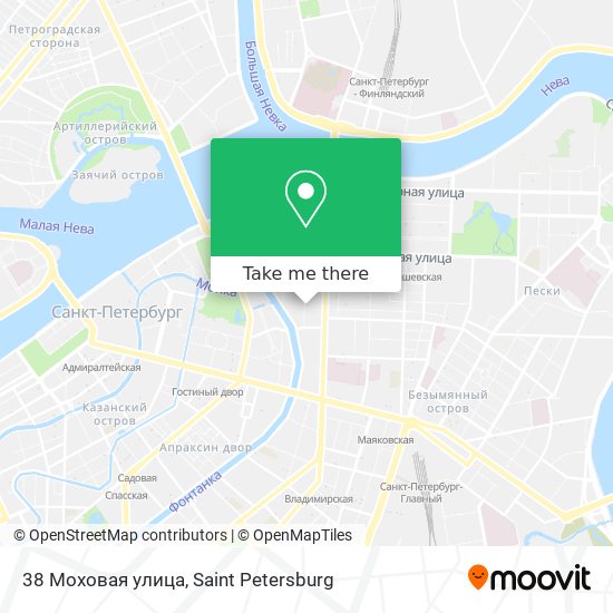 38 Моховая улица map