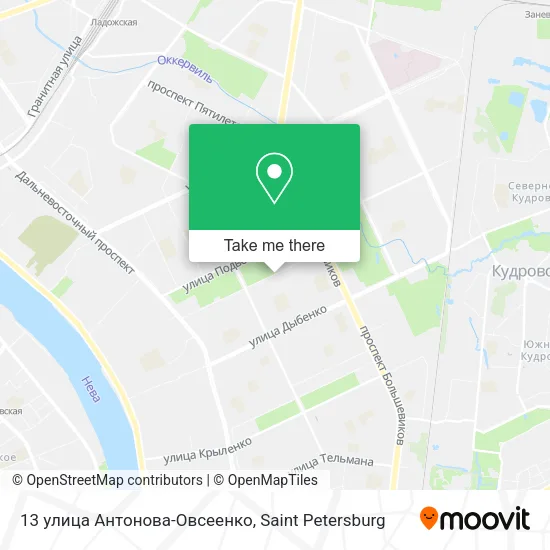 13 улица Антонова-Овсеенко map