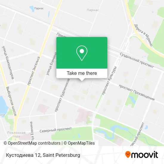 Кустодиева 12 map