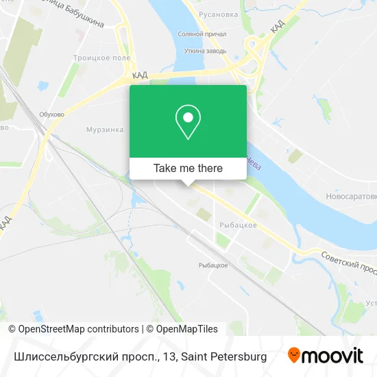 Шлиссельбургский просп., 13 map