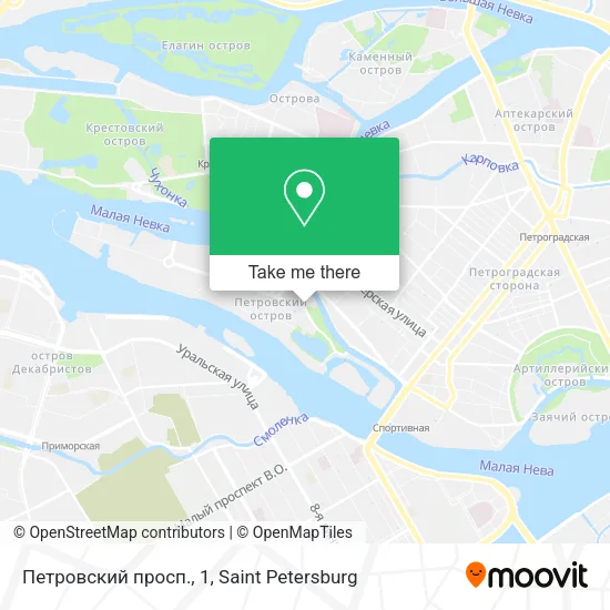 Петровский просп., 1 map