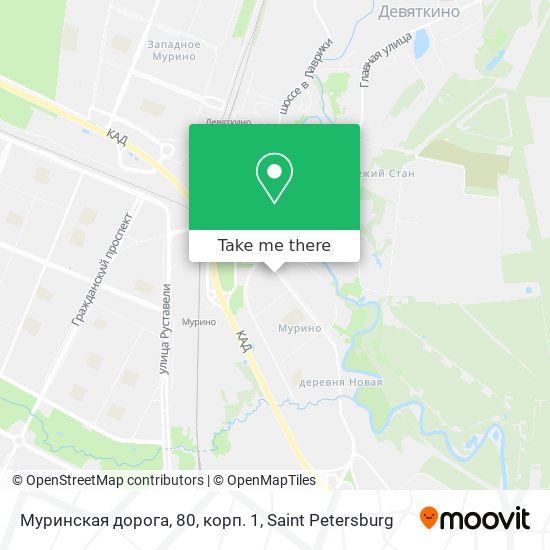 Муринская дорога, 80, корп. 1 map