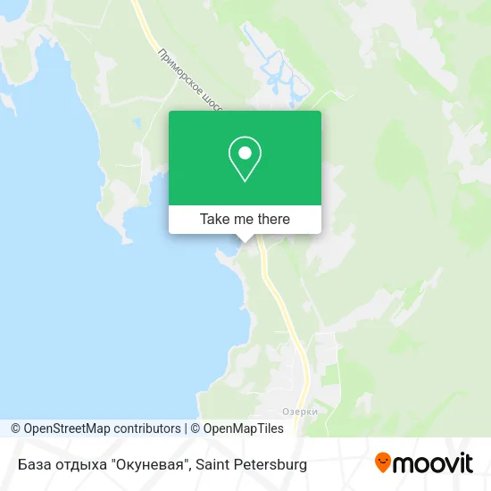 База отдыха "Окуневая" map