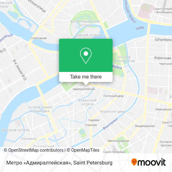 Метро «Адмиралтейская» map