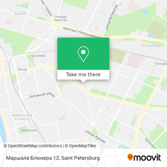 Маршала Блюхера 12 map