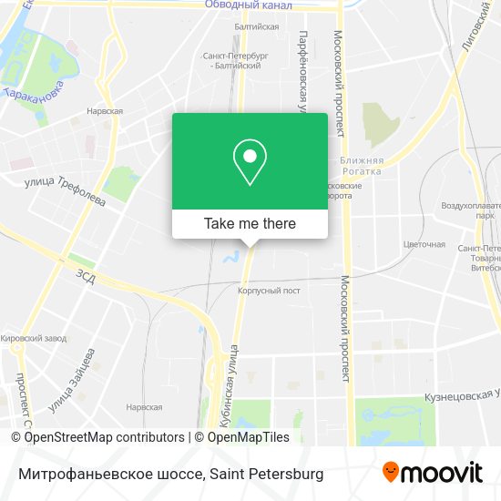 Митрофаньевское шоссе map