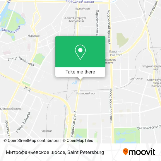Митрофаньевское шоссе map