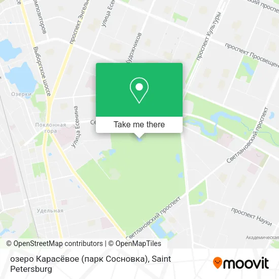 озеро Карасёвое (парк Сосновка) map