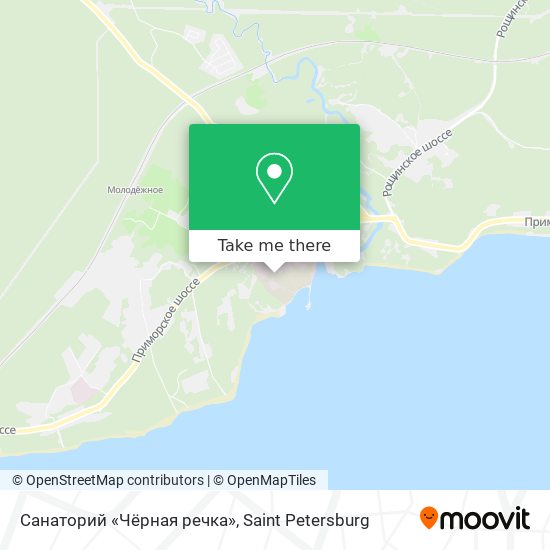 Санаторий «Чёрная речка» map