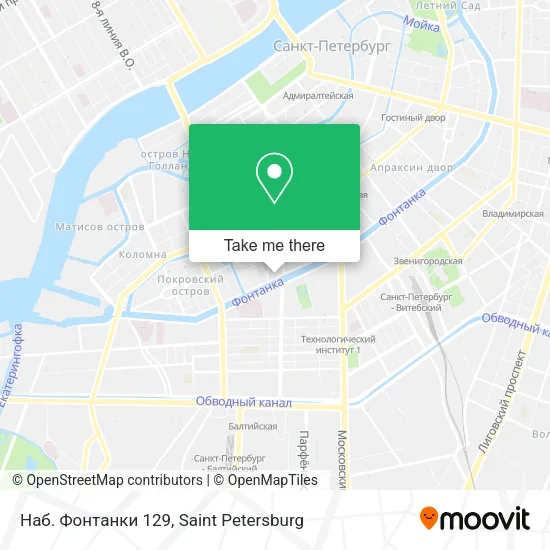 Наб. Фонтанки 129 map