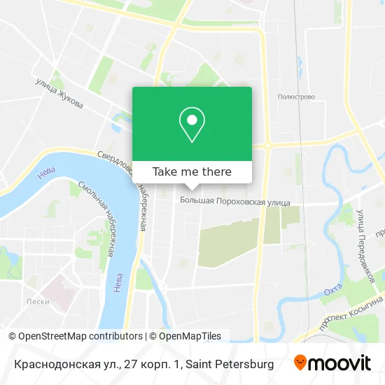 Краснодонская ул., 27 корп. 1 map