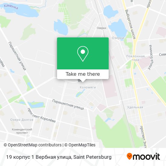 19 корпус 1 Вербная улица map