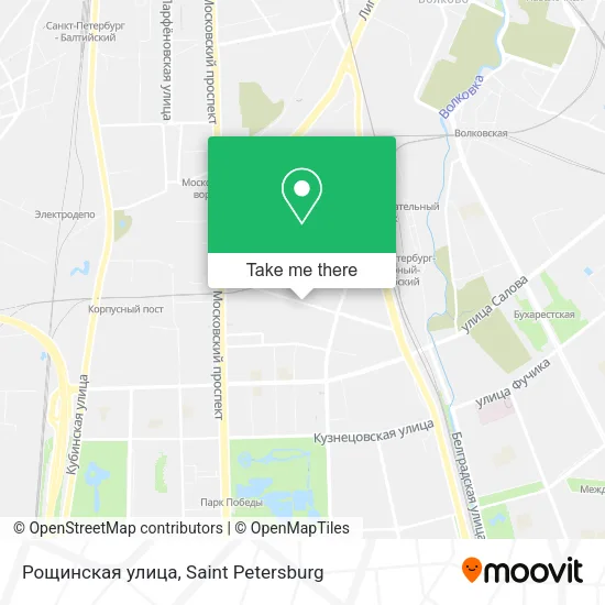 Рощинская улица map