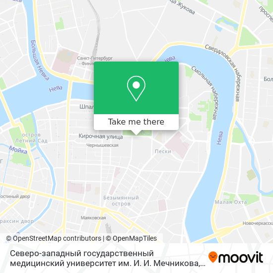 Северо-западный государственный медицинский университет им. И. И. Мечникова map