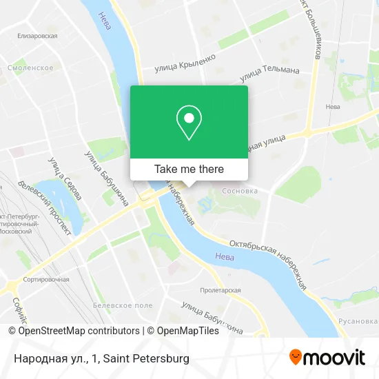 Народная ул., 1 map