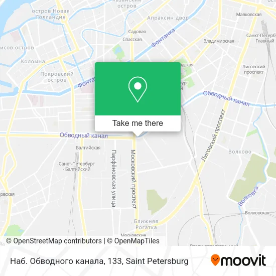 Наб. Обводного канала, 133 map