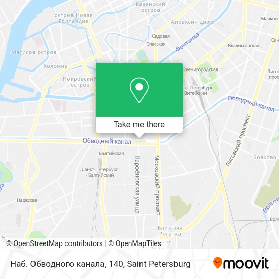 Наб. Обводного канала, 140 map