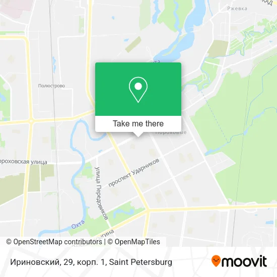 Ириновский, 29, корп. 1 map