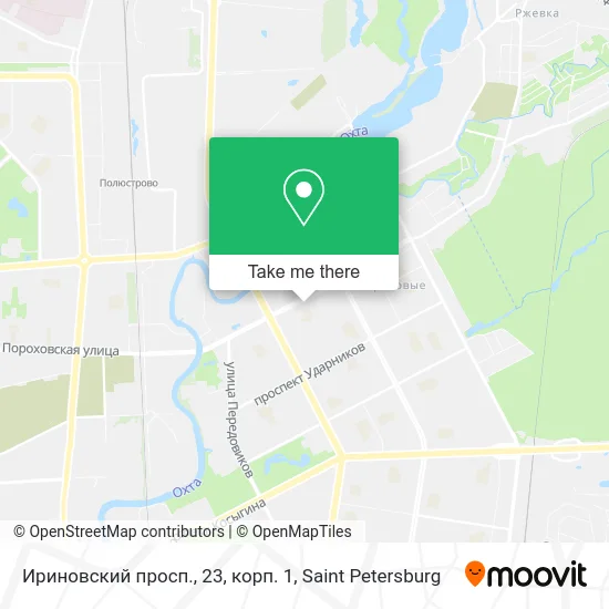 Ириновский просп., 23, корп. 1 map