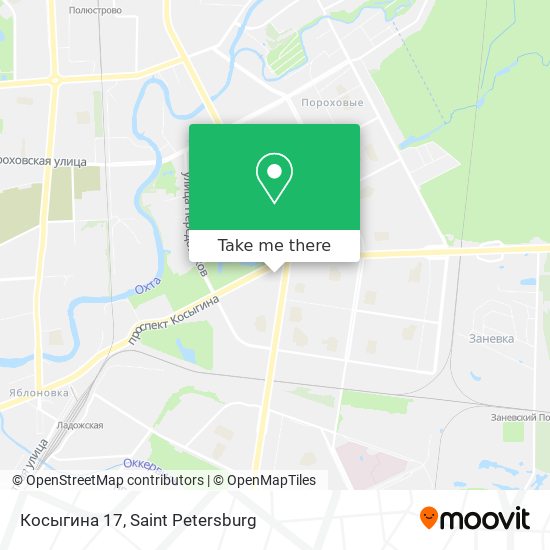 Косыгина 17 map