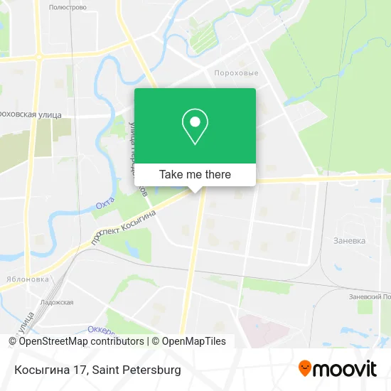 Косыгина 17 map