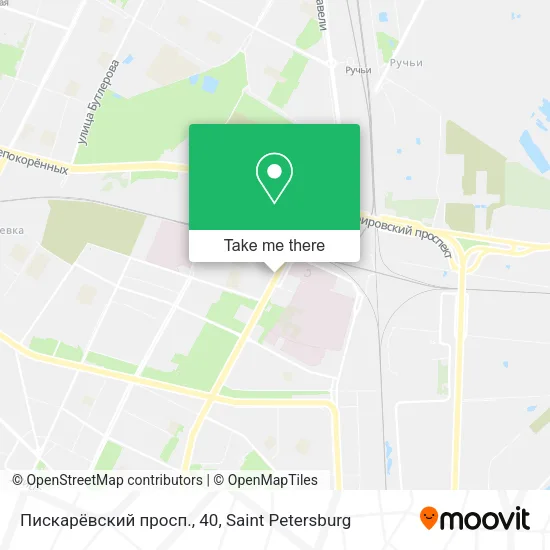 Пискарёвский просп., 40 map