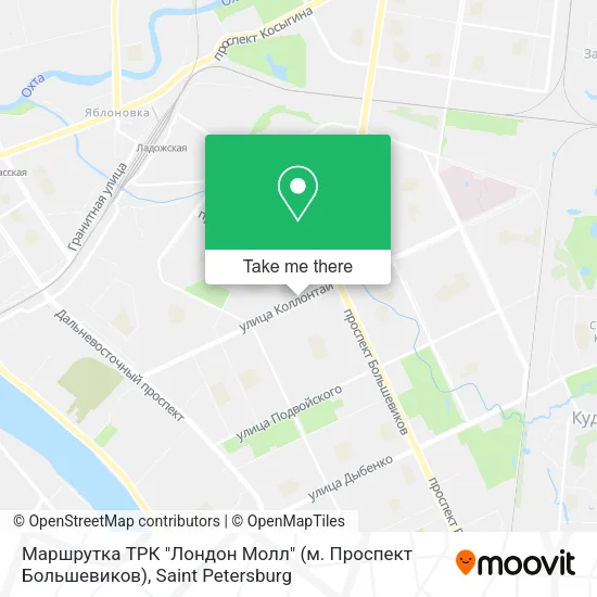 Маршрутка ТРК "Лондон Молл" (м. Проспект Большевиков) map